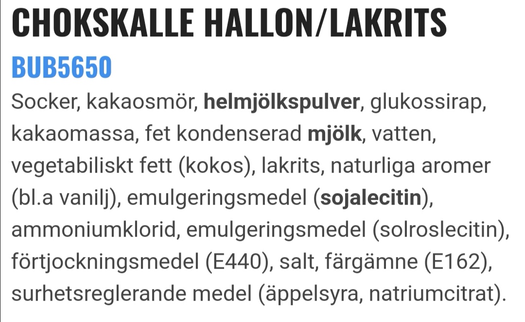 Chokoskalle hallon/lakrits