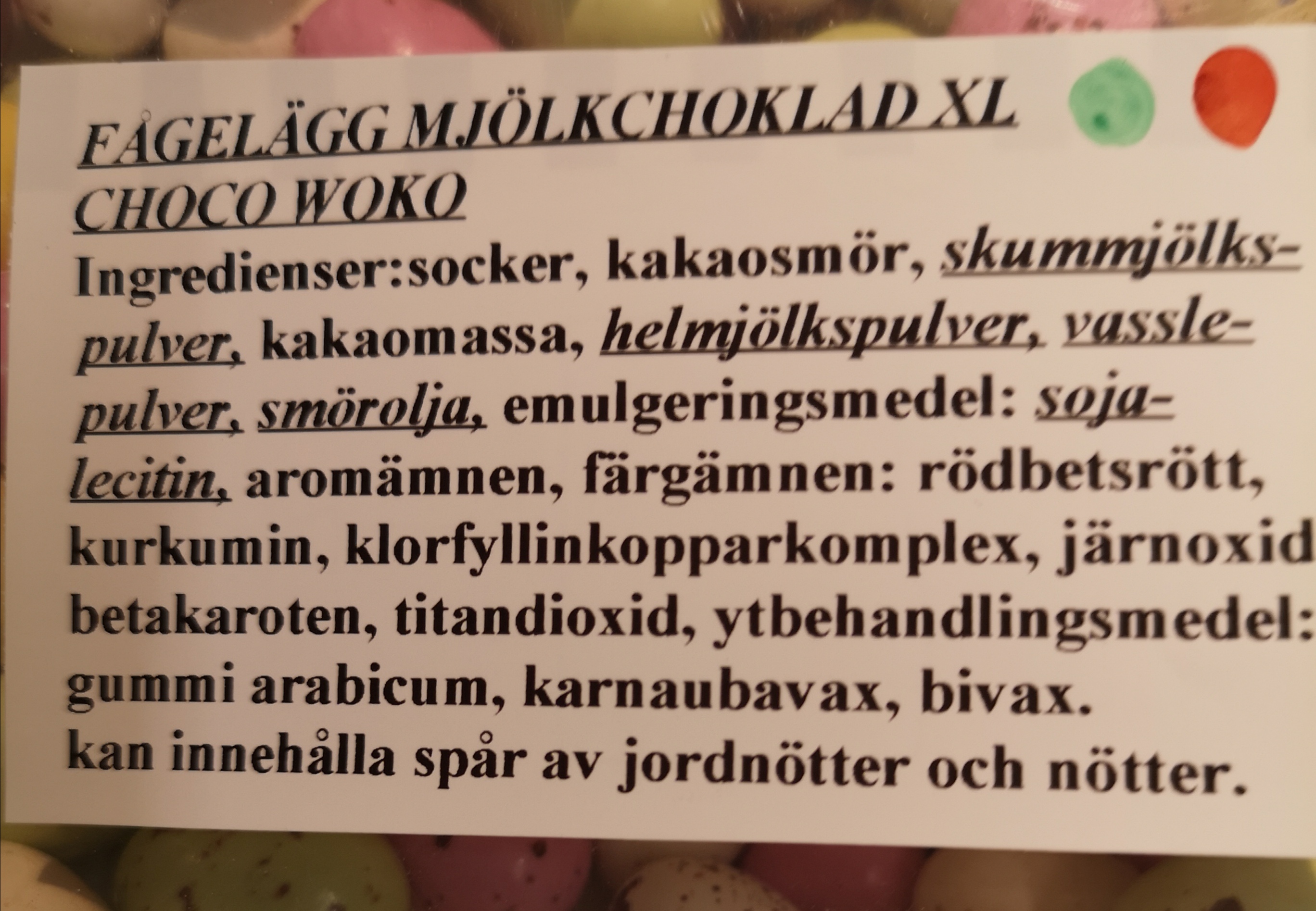 Fgelgg mjlkchoklad xl