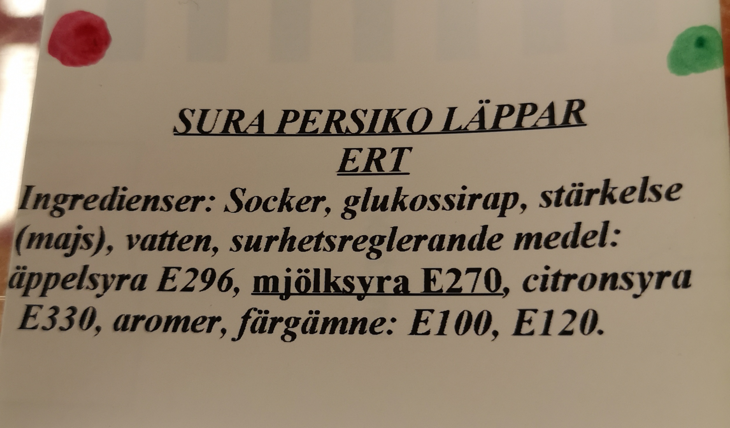 Sura persiko lppar