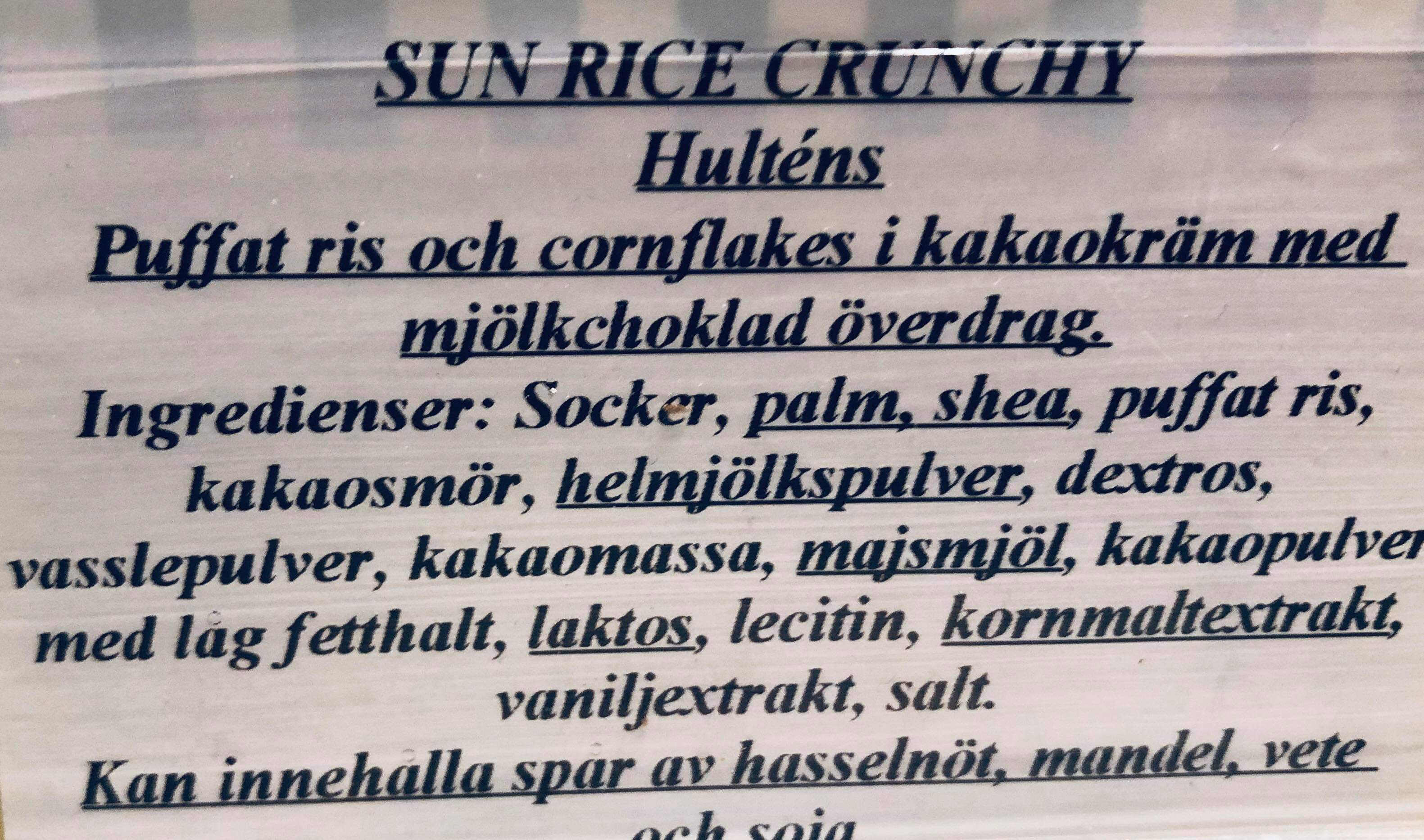 Sun Rice crunchy