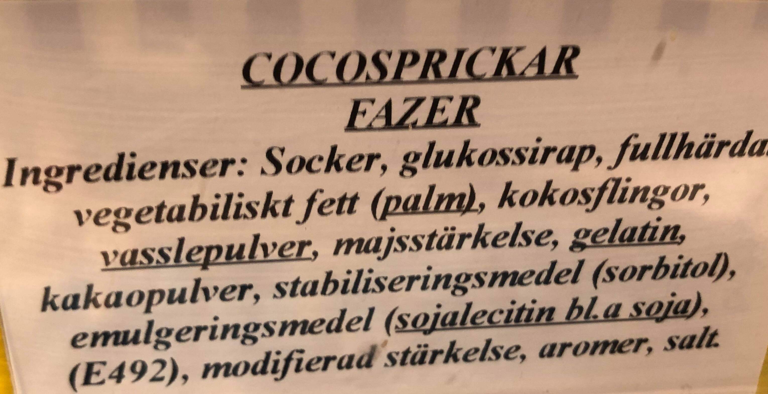 Cocosprickar