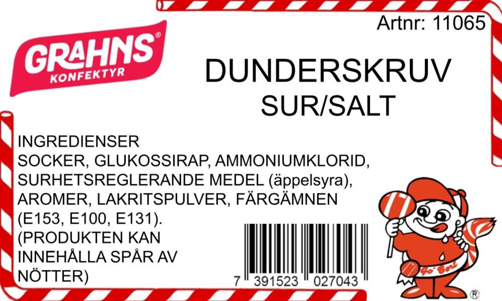 Dunderskruv sur/salt