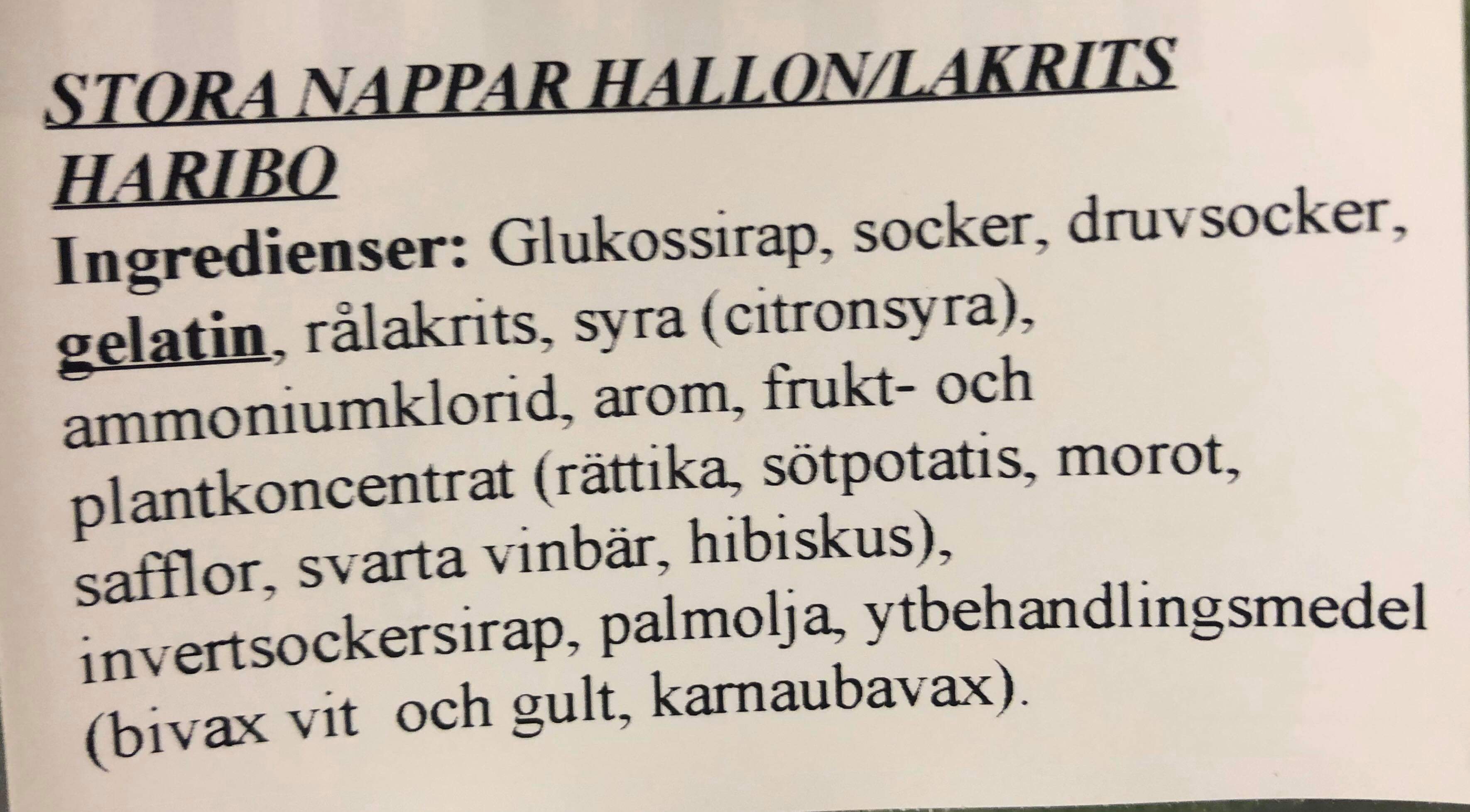 Stora nappar hallon/lakrits