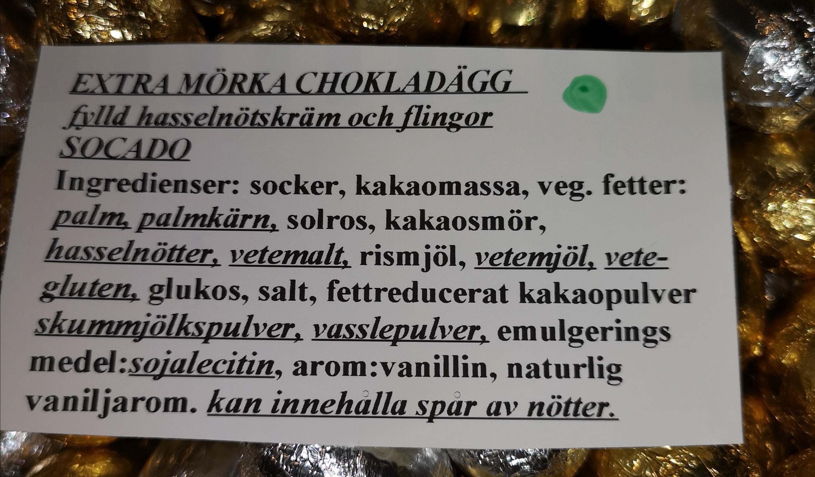 Extra mrka chokladgg