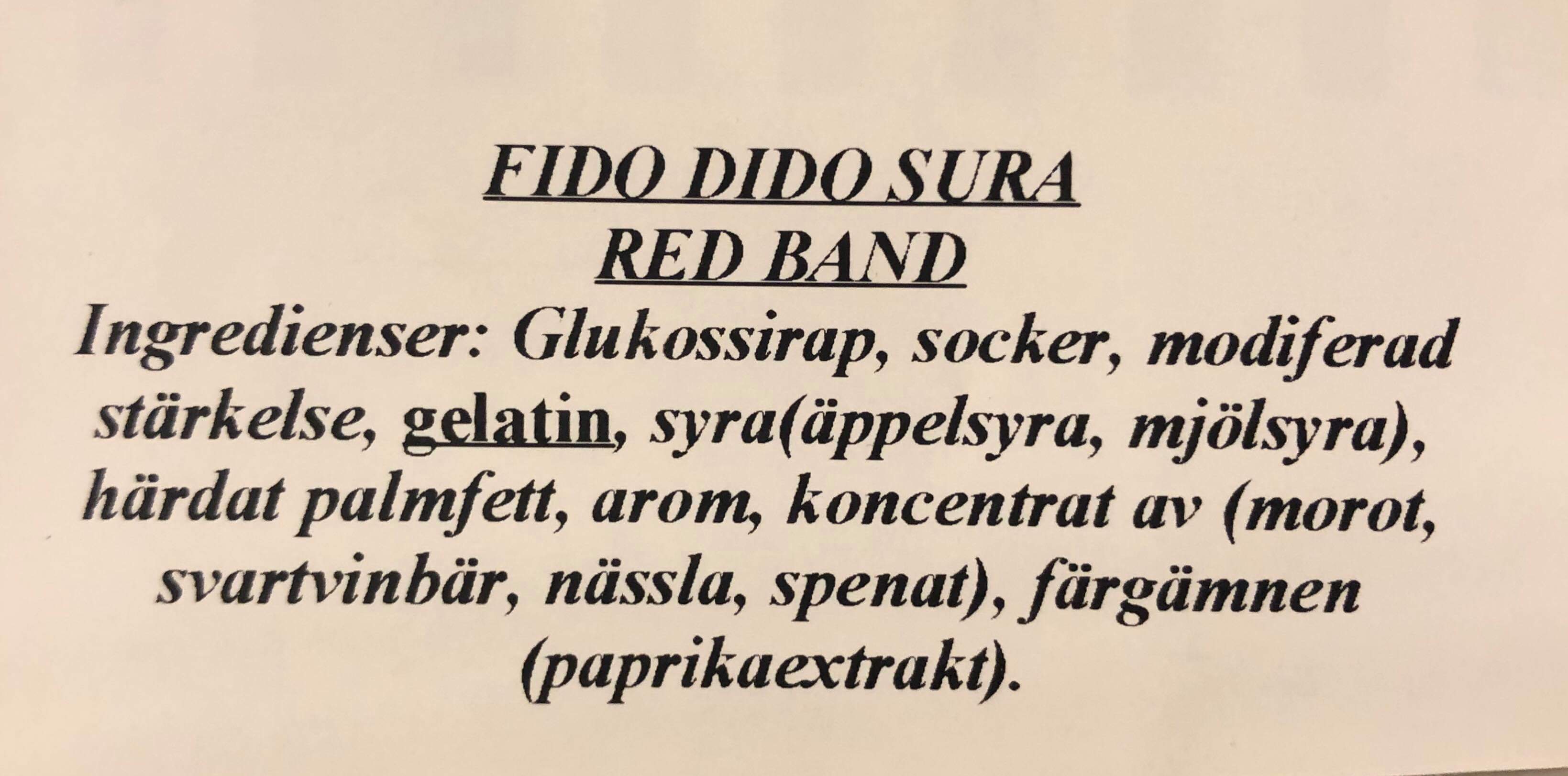 Fido dido sura