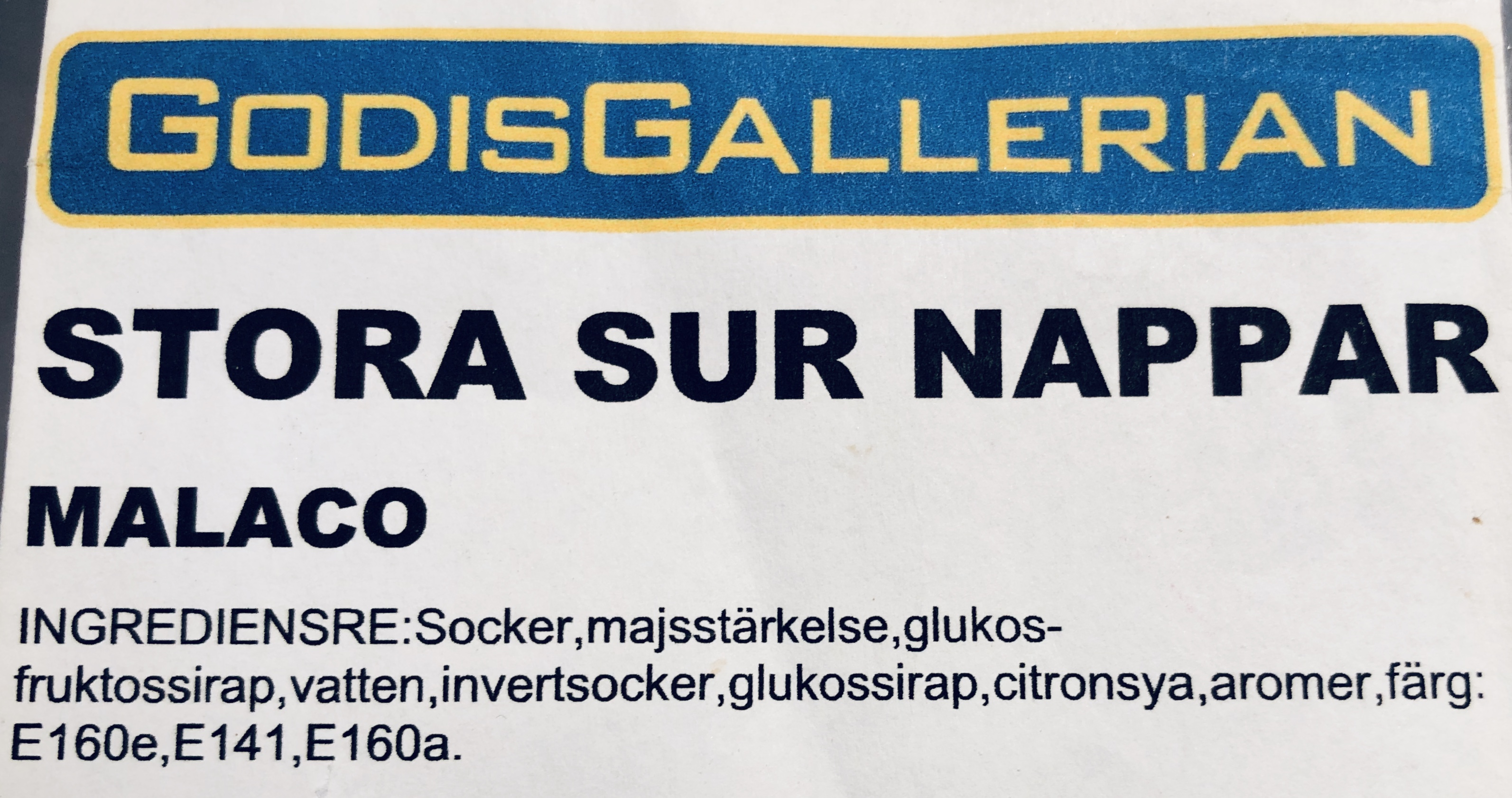 Stora sura nappar